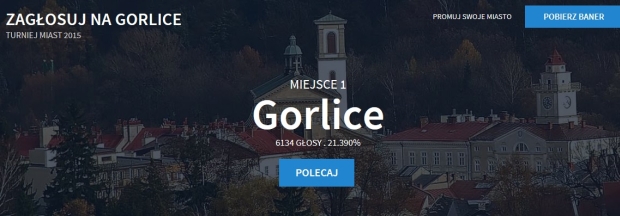 Gorlice na 1 miejscu Gorlice na 1 miejscu